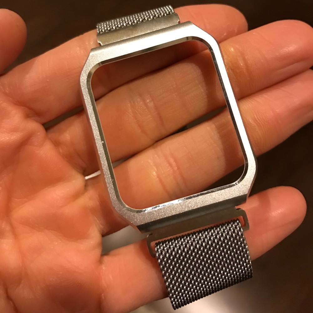 Silver Stainless Steel Apple Watch band